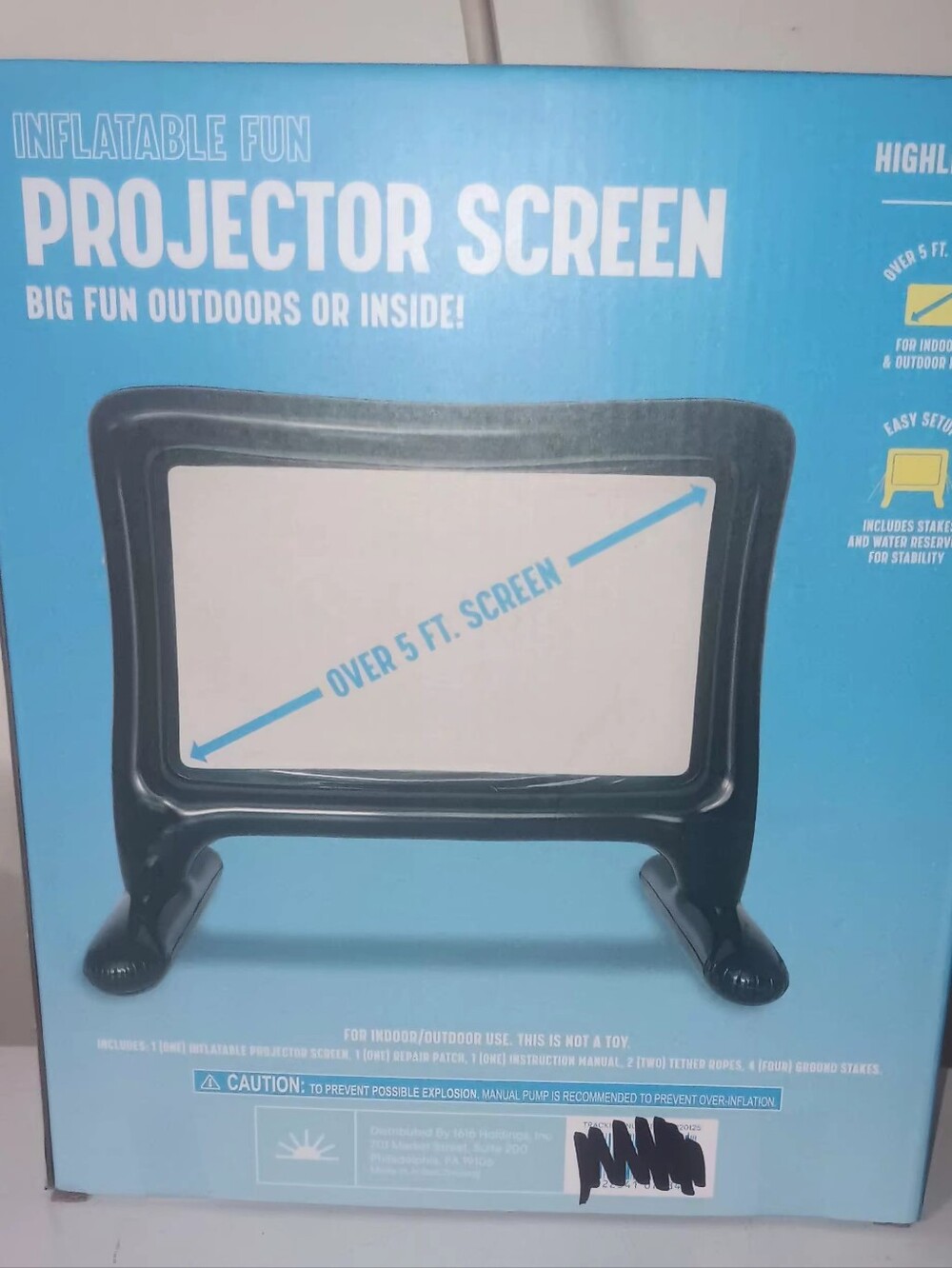 Inflatable Projector Screen - Black - Picture 2 of 7